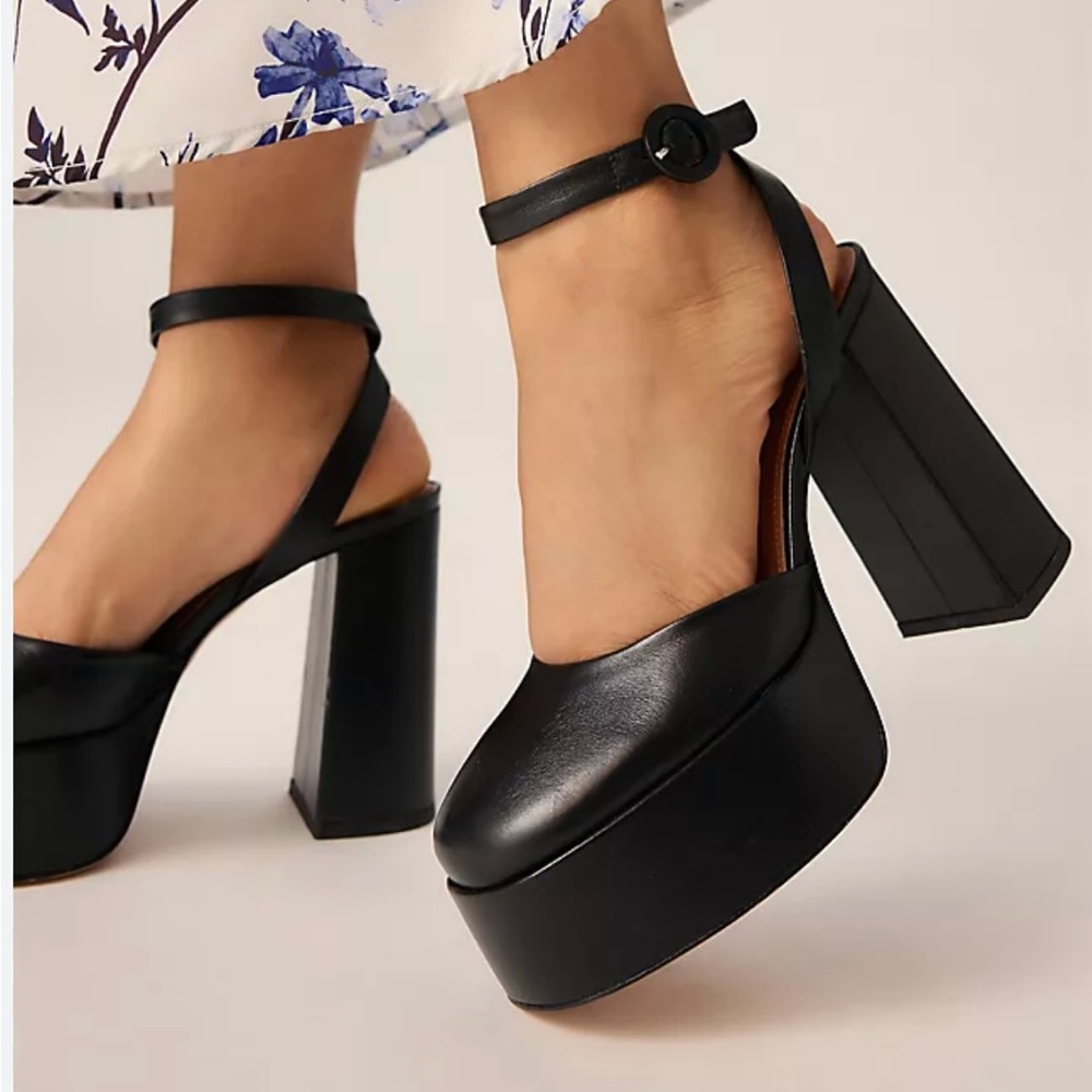 Maeve Black Platform Shoes From Anthropologie